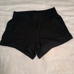 Black sweat shorts